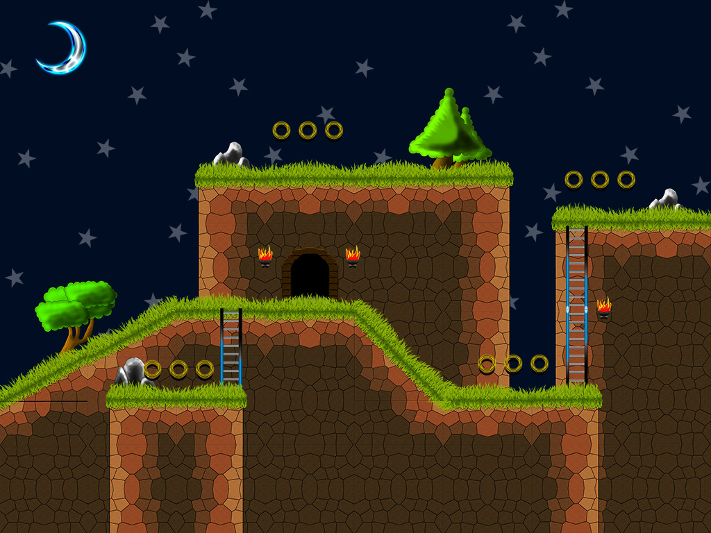 Night level with props