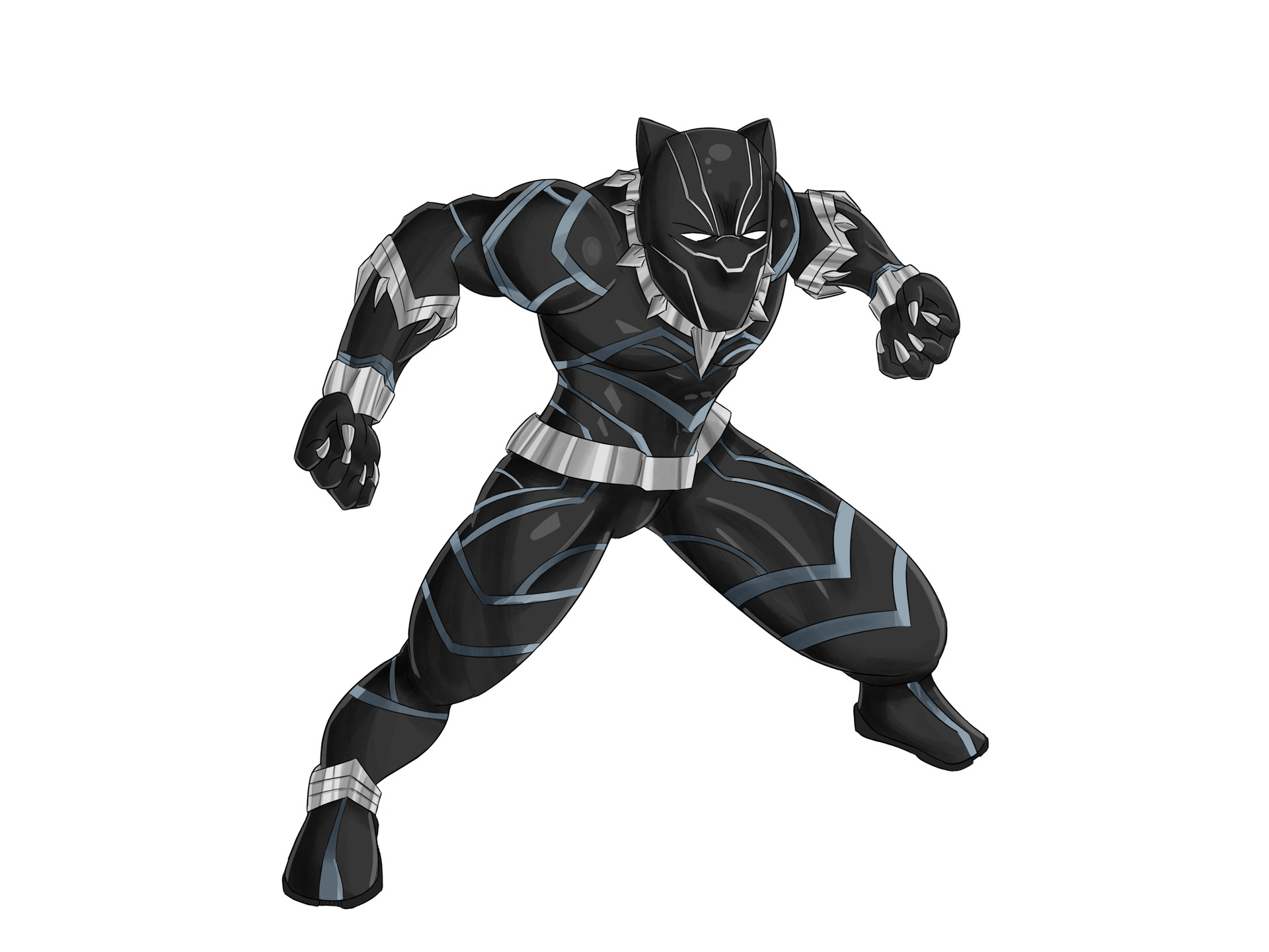 ArtStation - Black Panther - Marvel Comics FanArt SpeedPaint