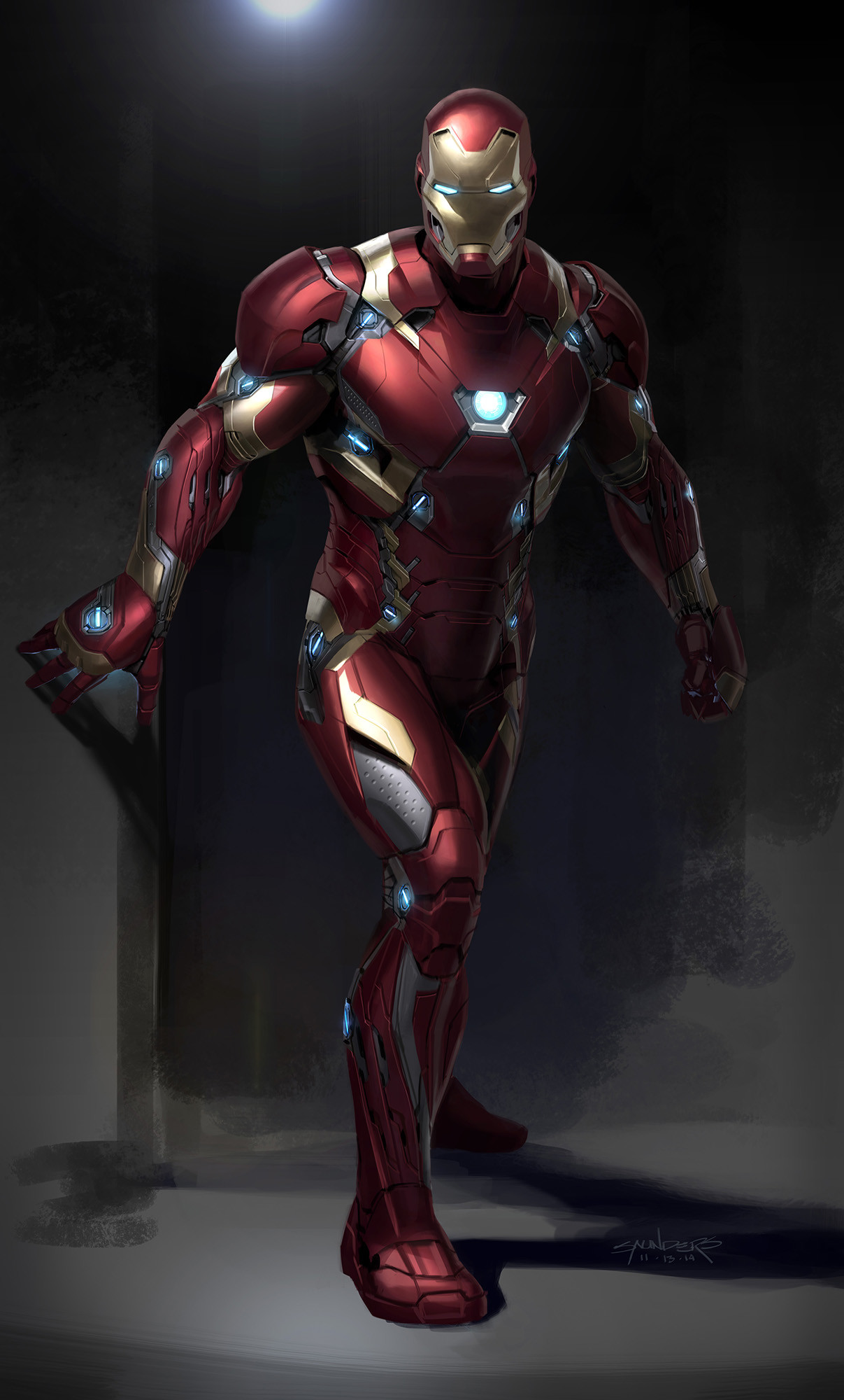 Phil Saunders - Captain America: Civil War (2014) - Iron Man Mk46