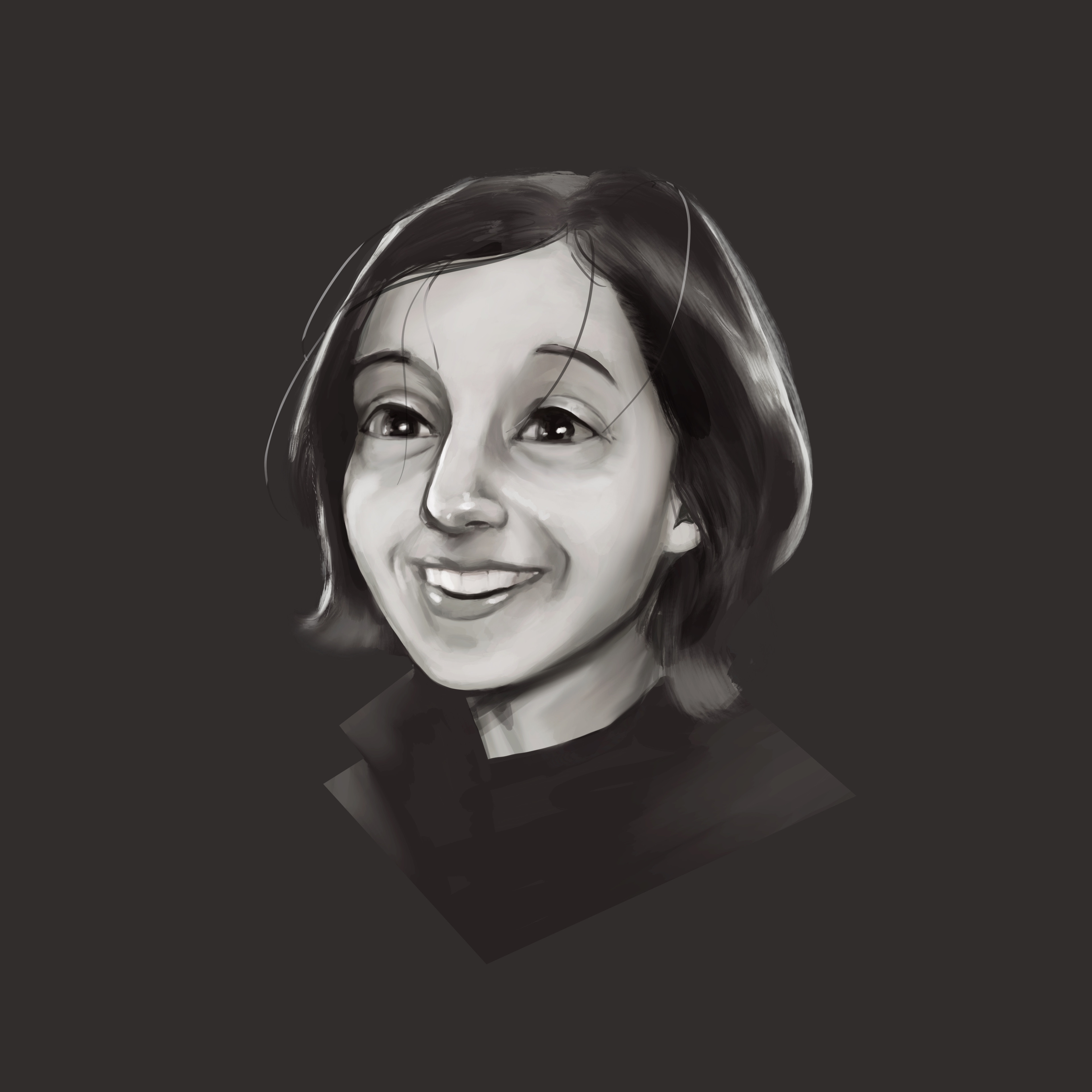 Portrait of Real Maria! This was a practice to understand her facial features