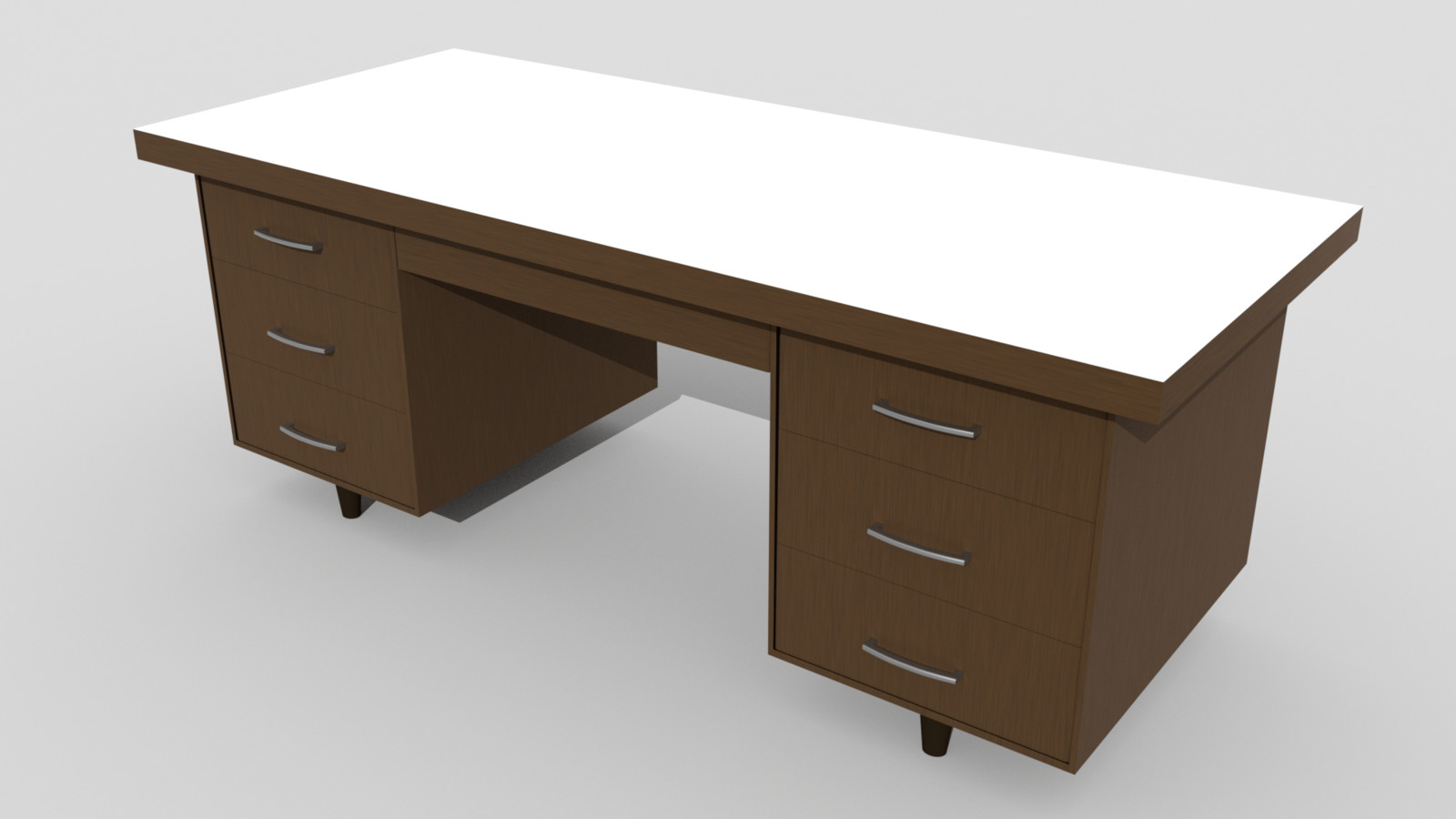 Overall view of the desk.