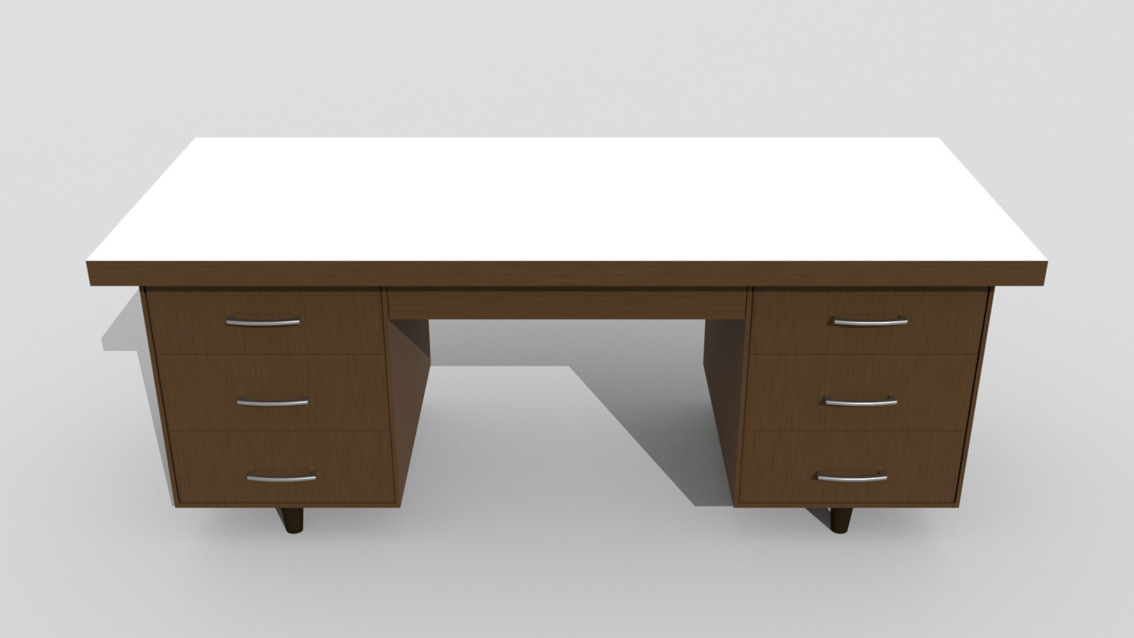 Front angled view of the desk.