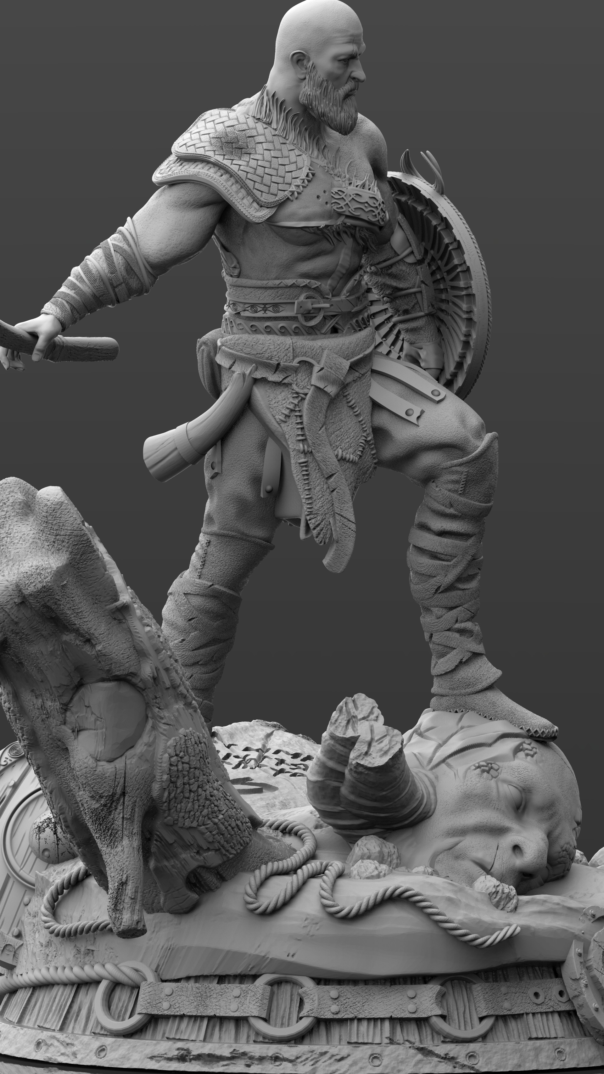 god of war kratos 3D Models to Print - yeggi