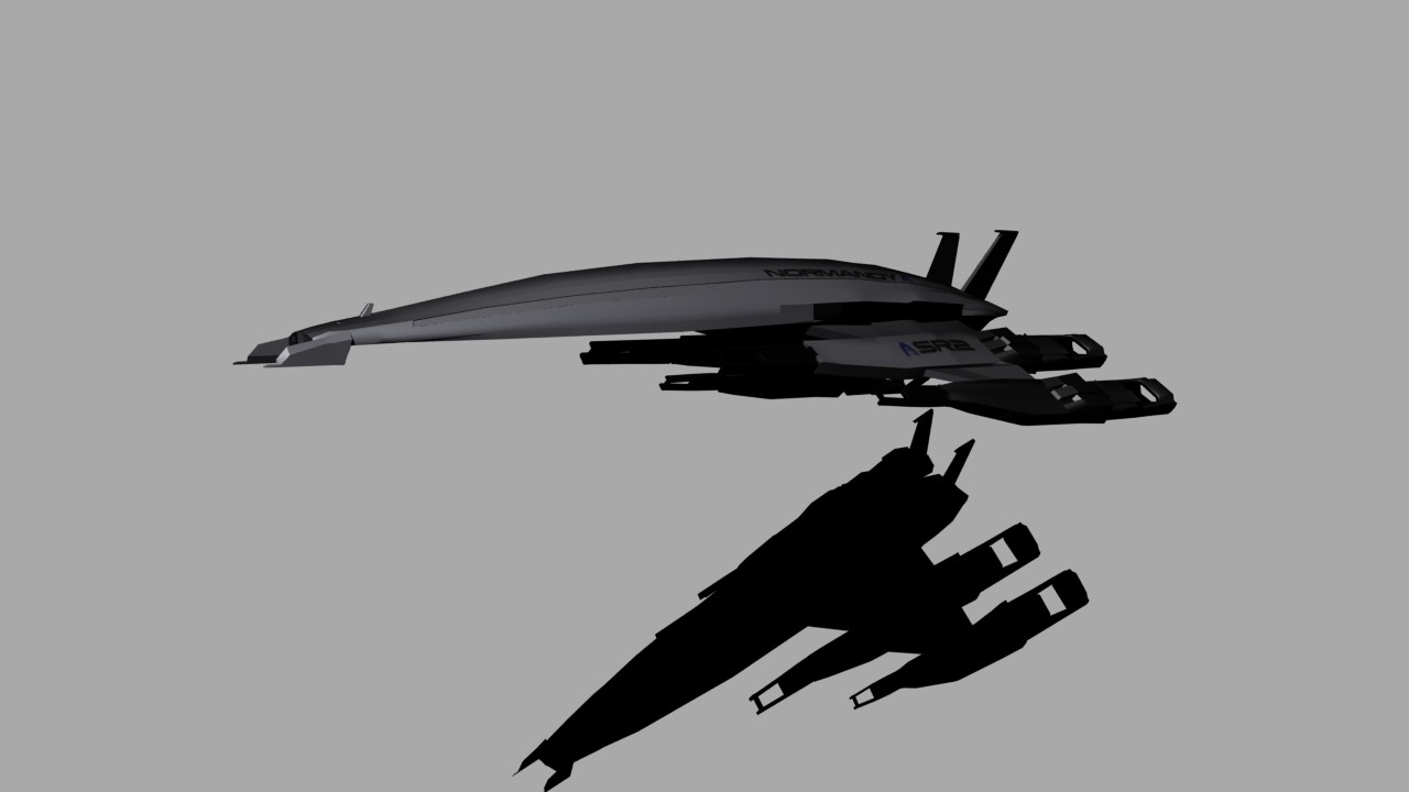 Artstation Normandy Sr2 Mass Effect 3d Model And Composite