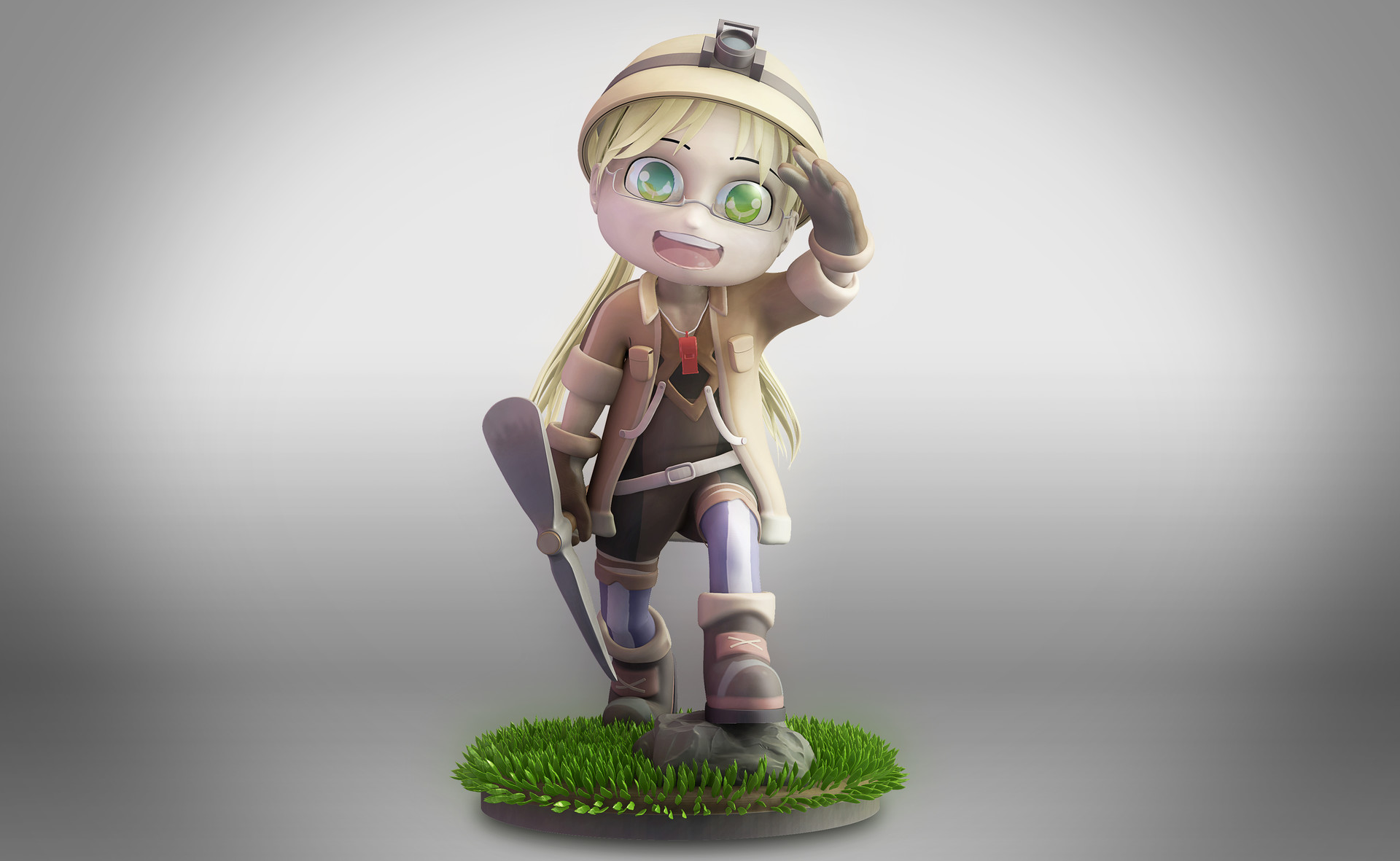 Get Wallpaper Artstation Riko Made In Abyss Fanart Chibi Manuel Penim For Android
