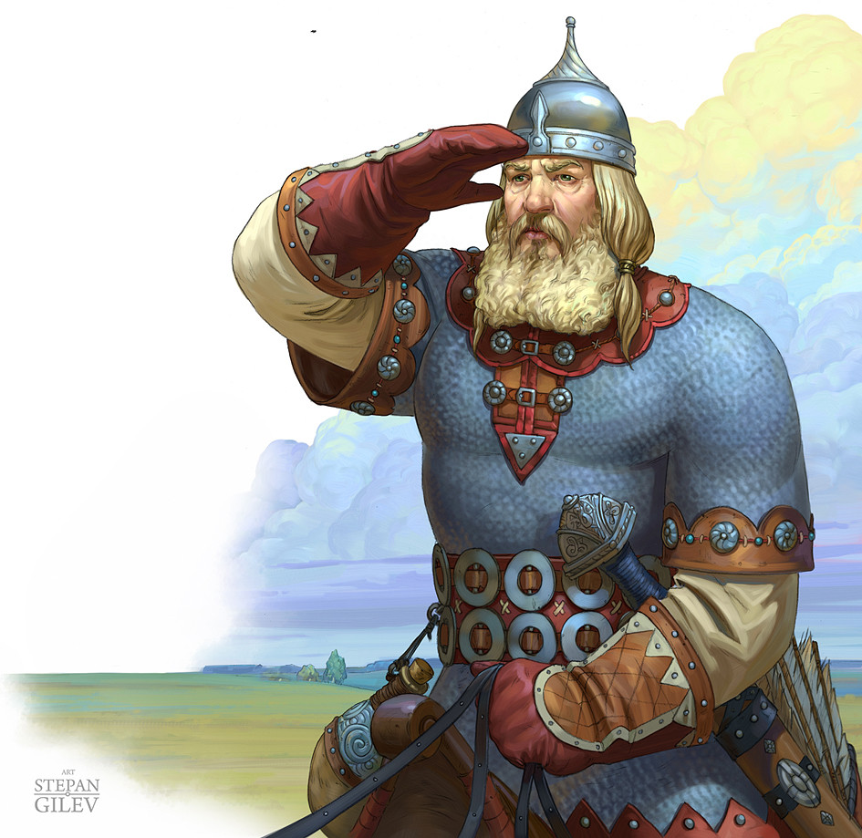 Stepan Gilev - Illustrations for the book " Ilya Muromets". " Илья ...