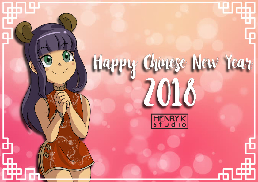 Henry Kuan - Chinese New Year Anime Girl 2018