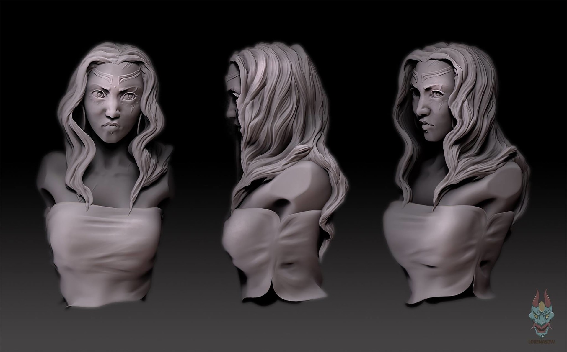 ArtStation - Female torso with Zbrush
