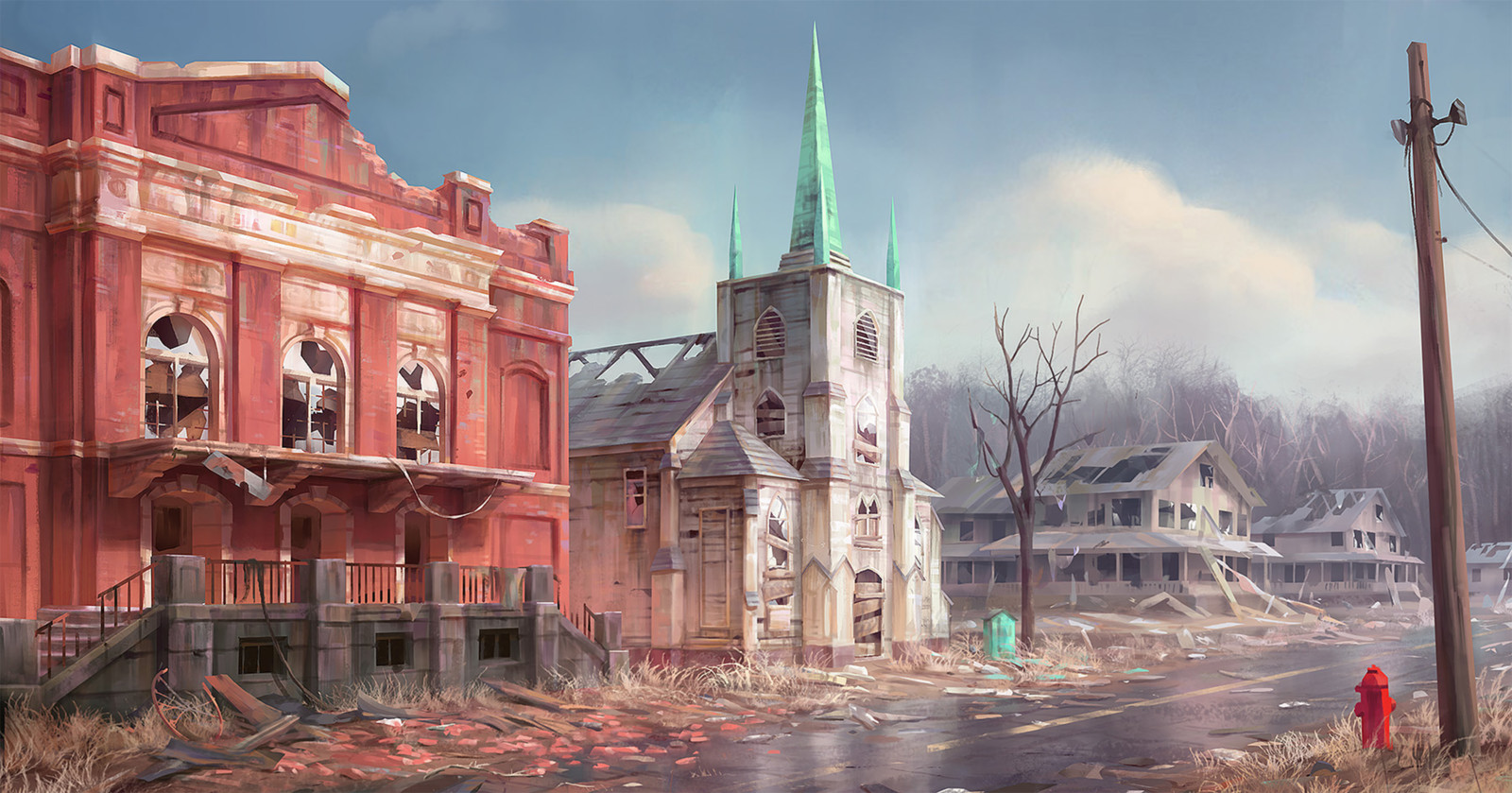 Fallout 4: Concord city center
