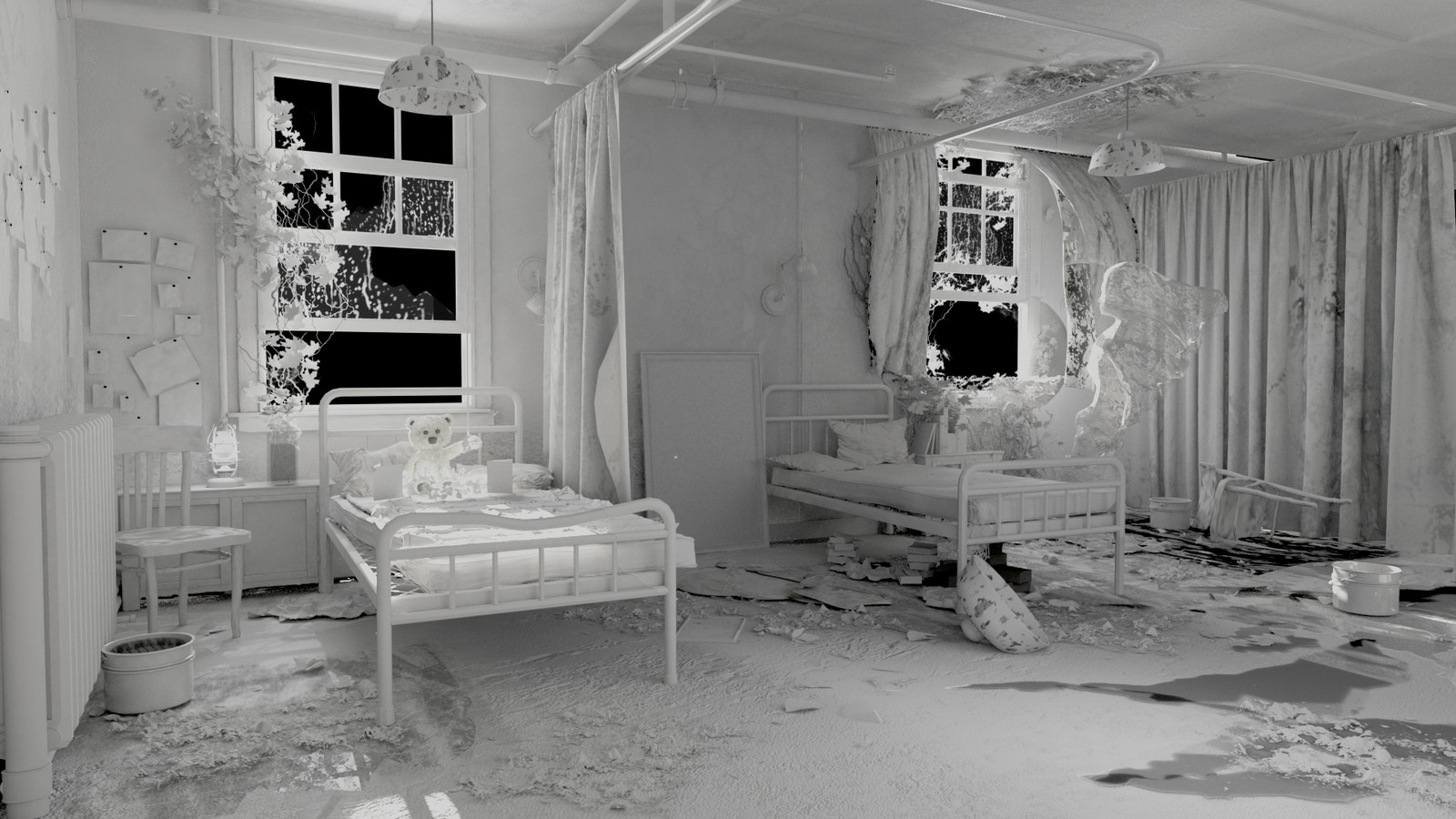 White diffuse Render / models