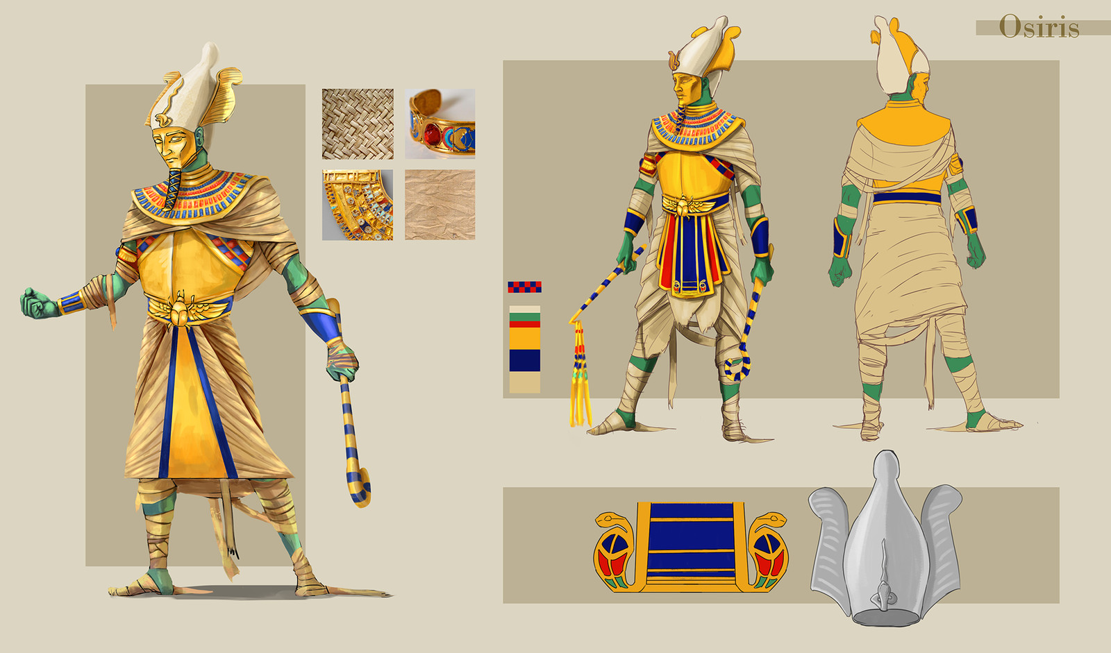 Осирис маска Бог Египта