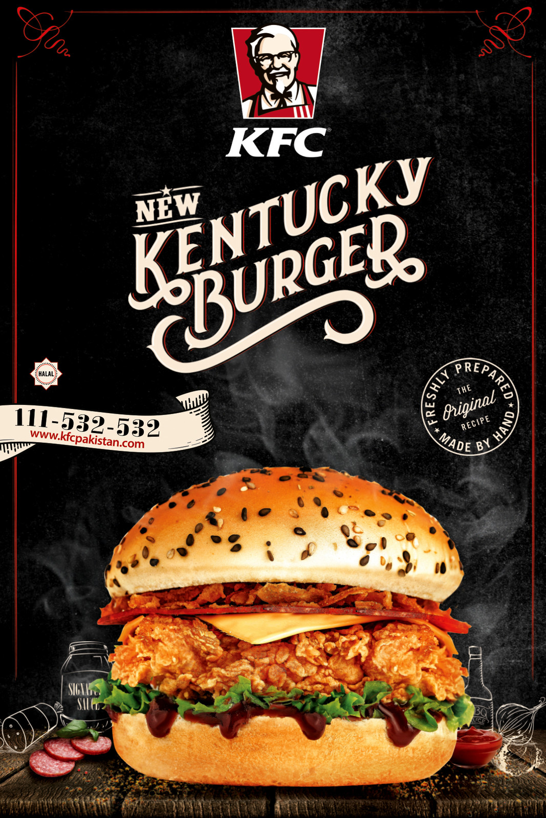 Mohammad Nidal Khan KFC Kentucky Burger Key Visual