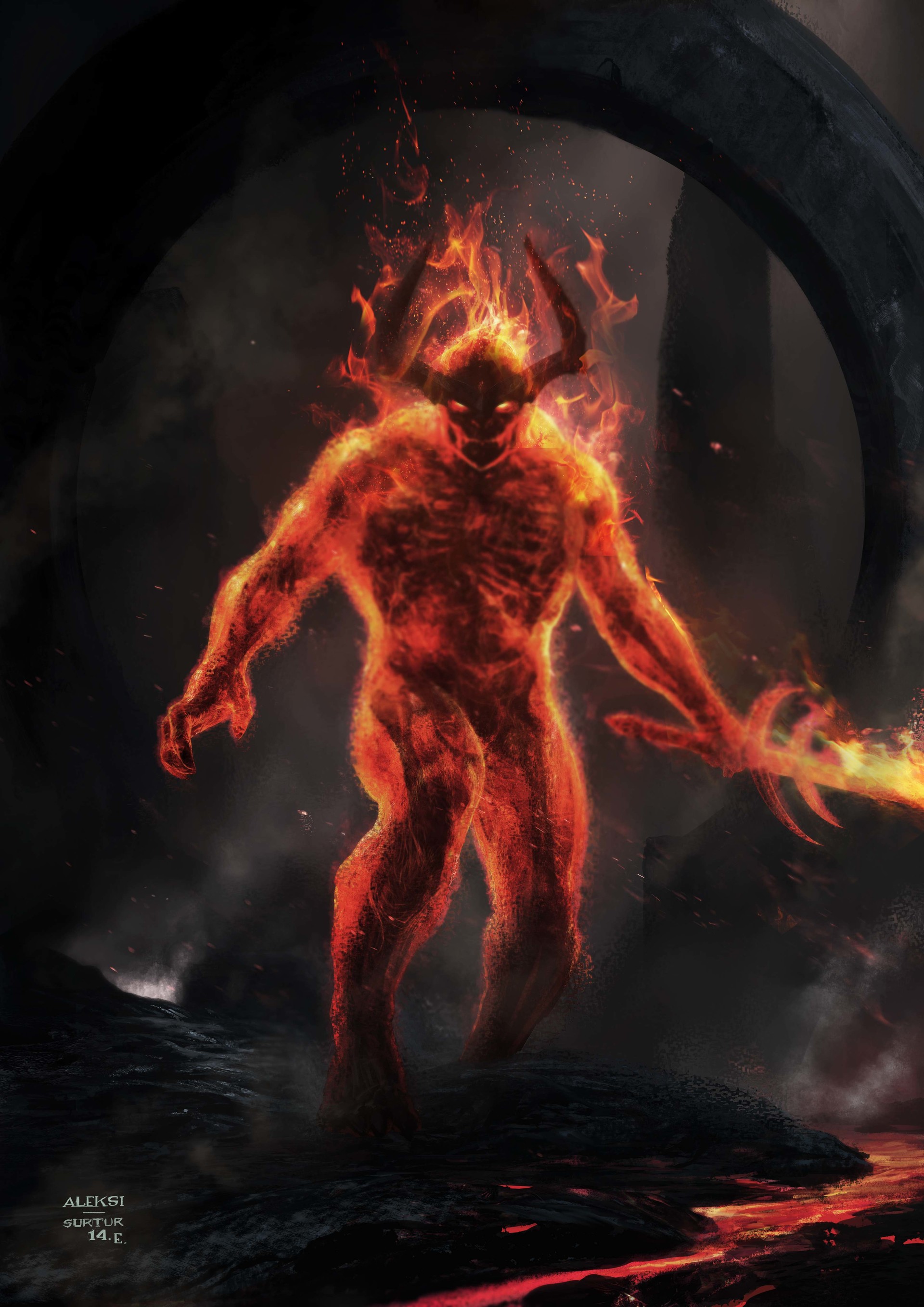 Artstation Surtur For Thor Ragnarok Aleksi Briclot