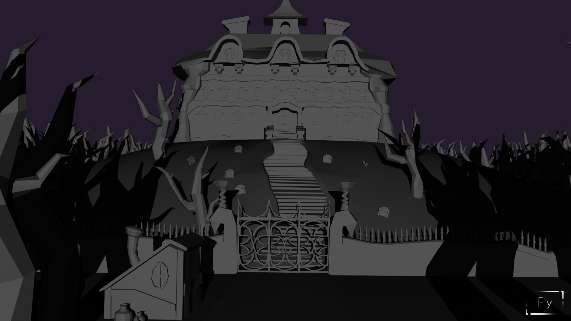 Artstation Luigi Mansion Kilian Mollaret