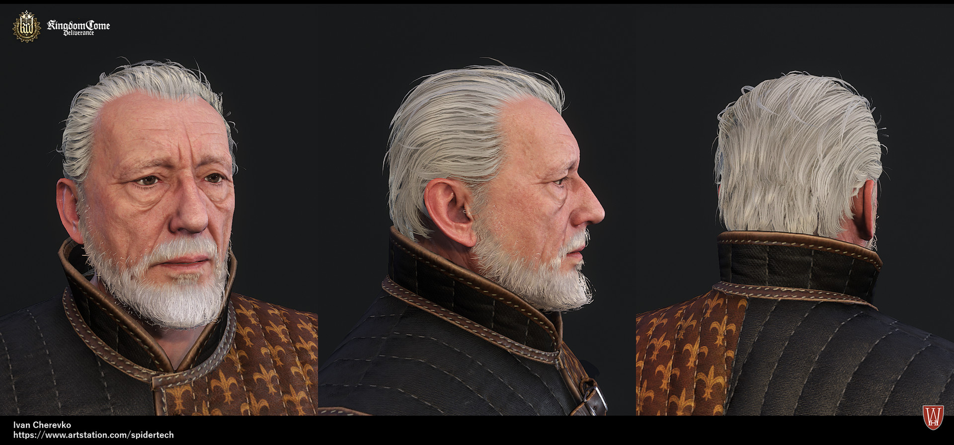 Ivan Cherevko Kingdom Come Deliverance Low Poly Haircuts