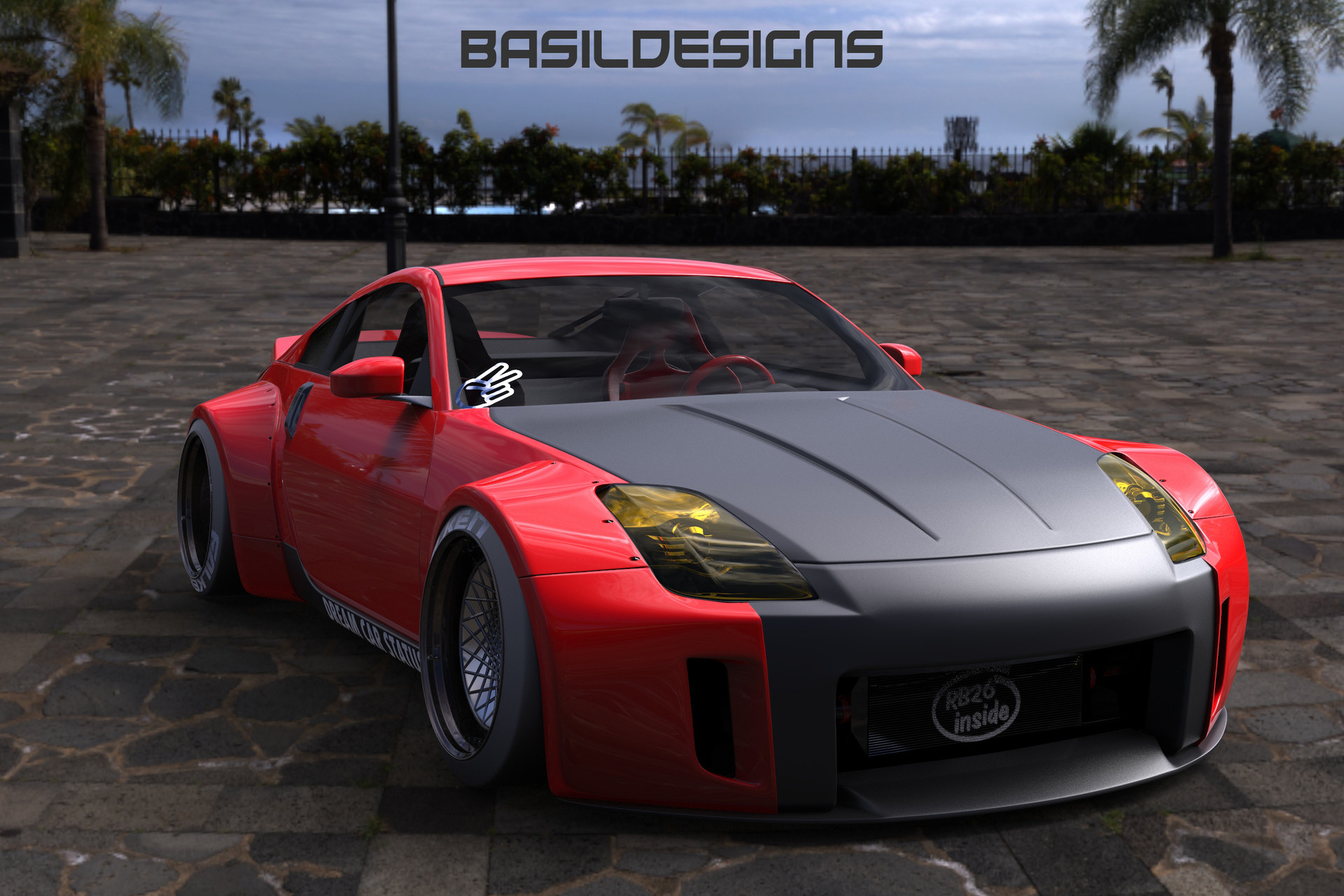 ArtStation - RWB-inspired Nissan 350z