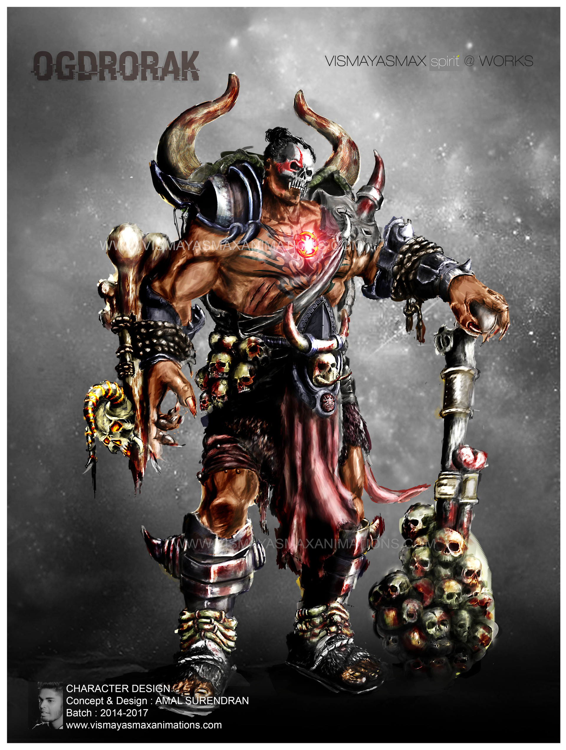 Artstation Character Design Concept Art Ogdrorak Vismayasmax