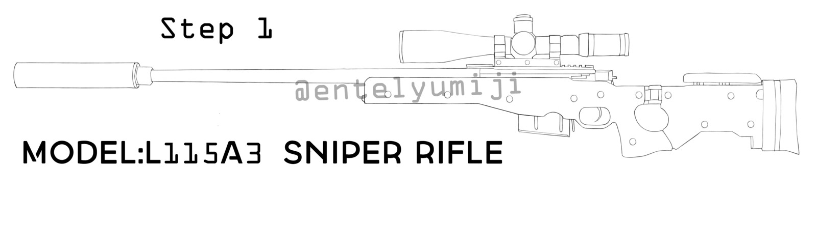 Artstation L115a3 Sniper Rifle Model Yumiji Entel