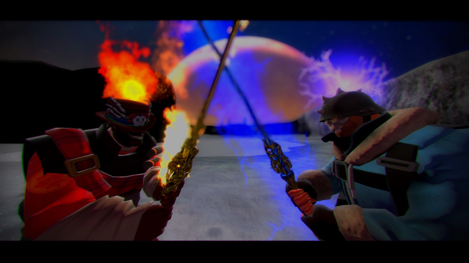 ArtStation Fire vs Electricity.