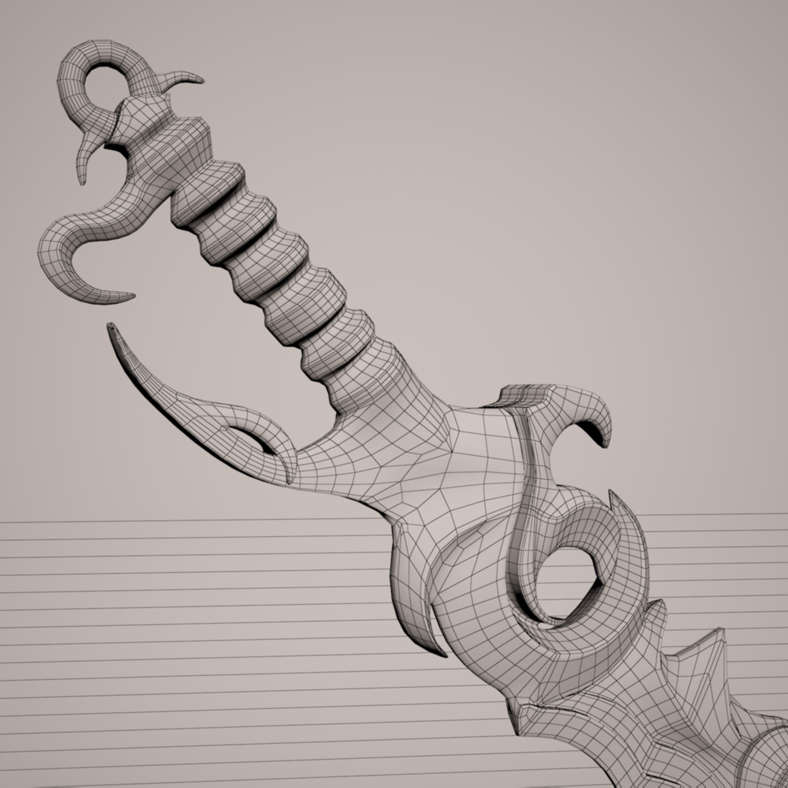 Sword 3d model. DST Dark Sword.