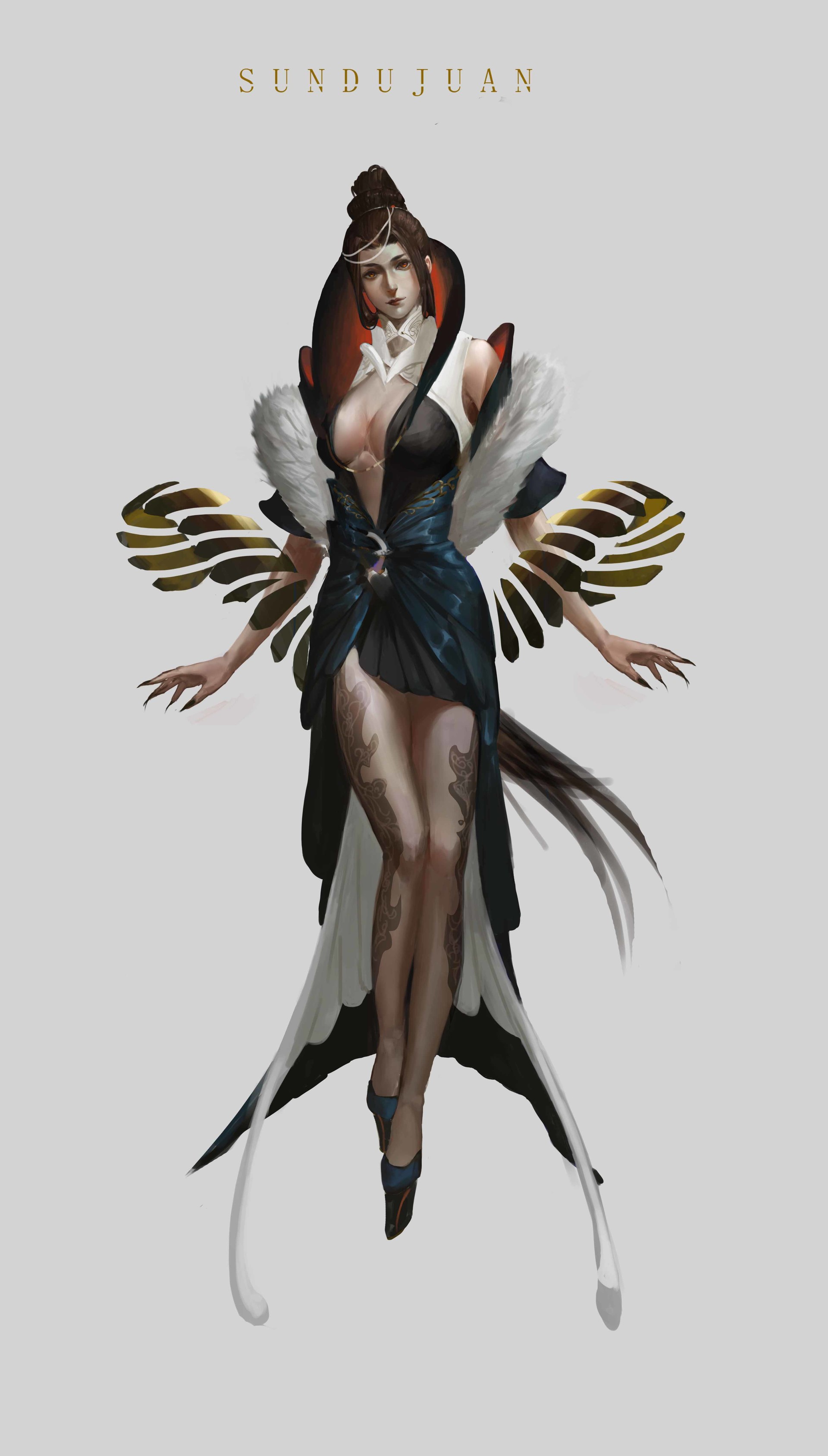 dujuan sun 人设 古风 很少画古风设定