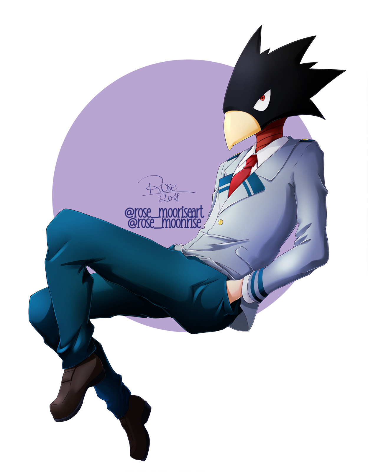 Artstation Tokoyami Fumikage Boku No Hero Academia Fan Art Rosalba Maggiore
