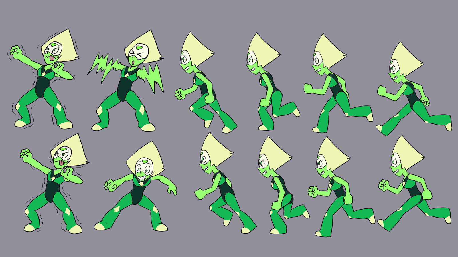 Artstation Animation Lapis Peridot Thybaut Junk Red