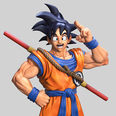 ArtStation - Goku Super Saiyajin - Cell Game, Julien Majin