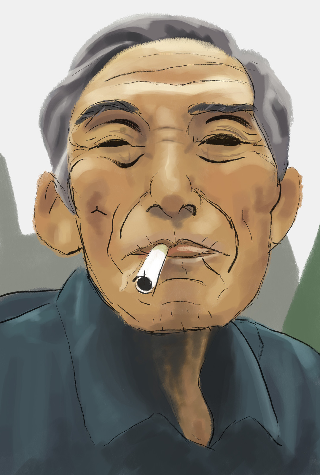 Man With Cigarette