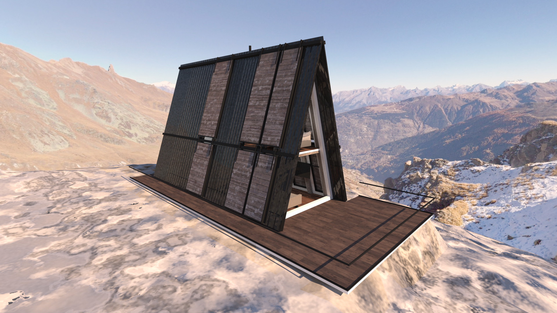 Linus Heierhoff Mountain A Frame Cabin