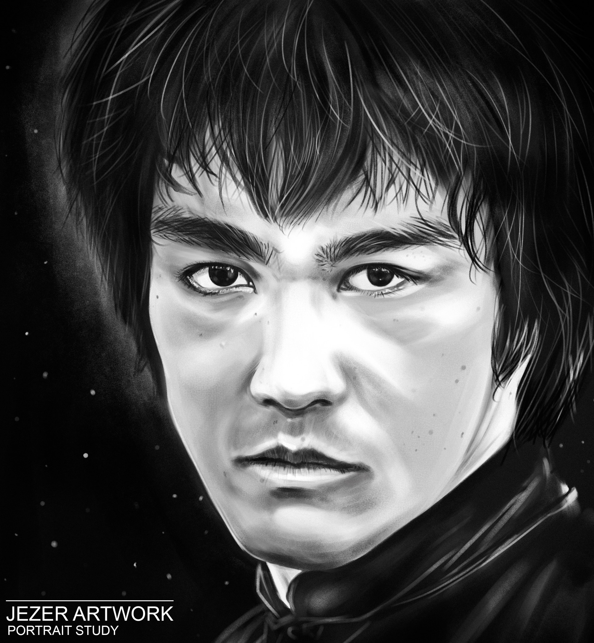 ArtStation - Portrait Study - Bruce Lee