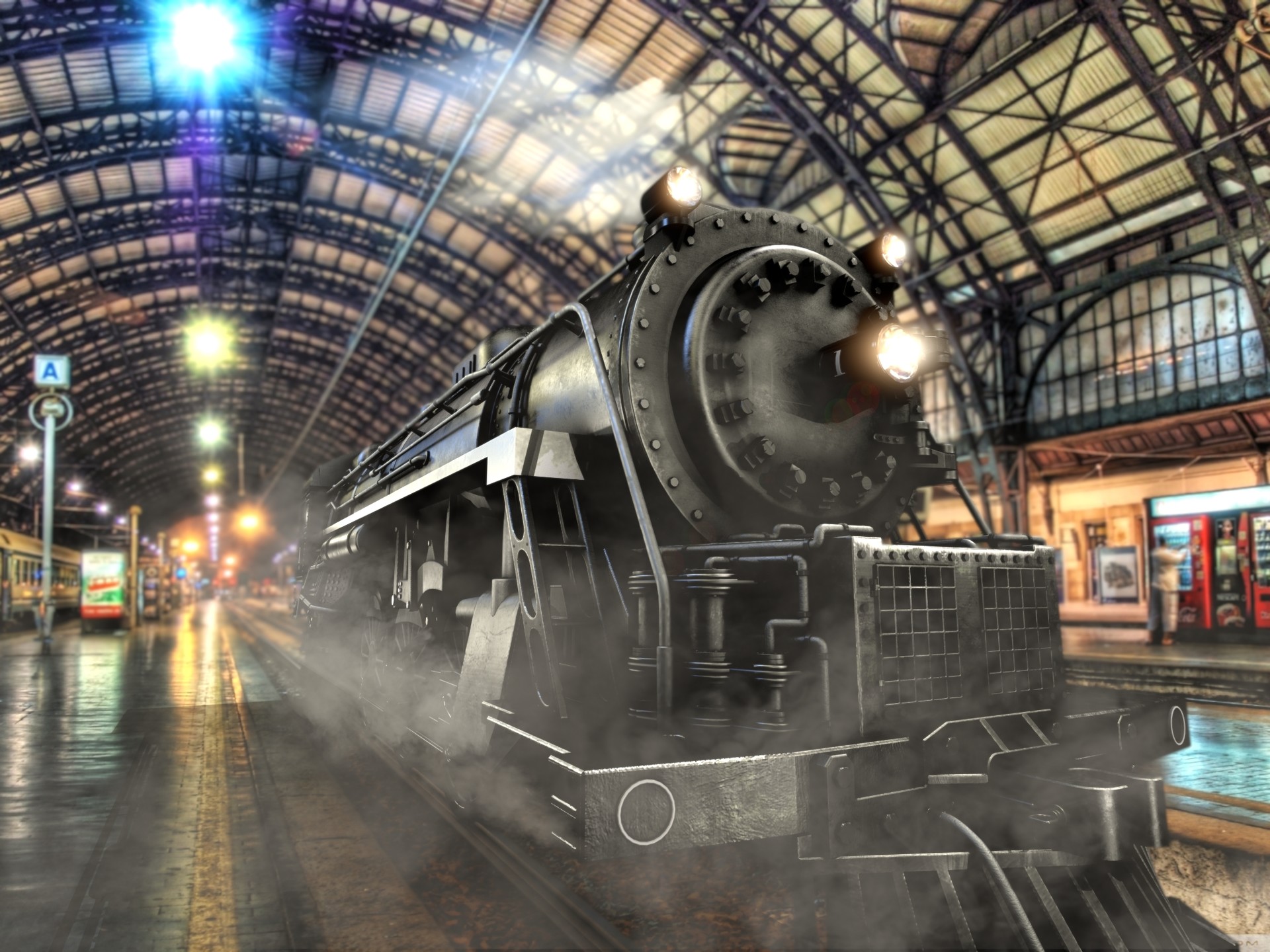 ArtStation - steam locomotive
