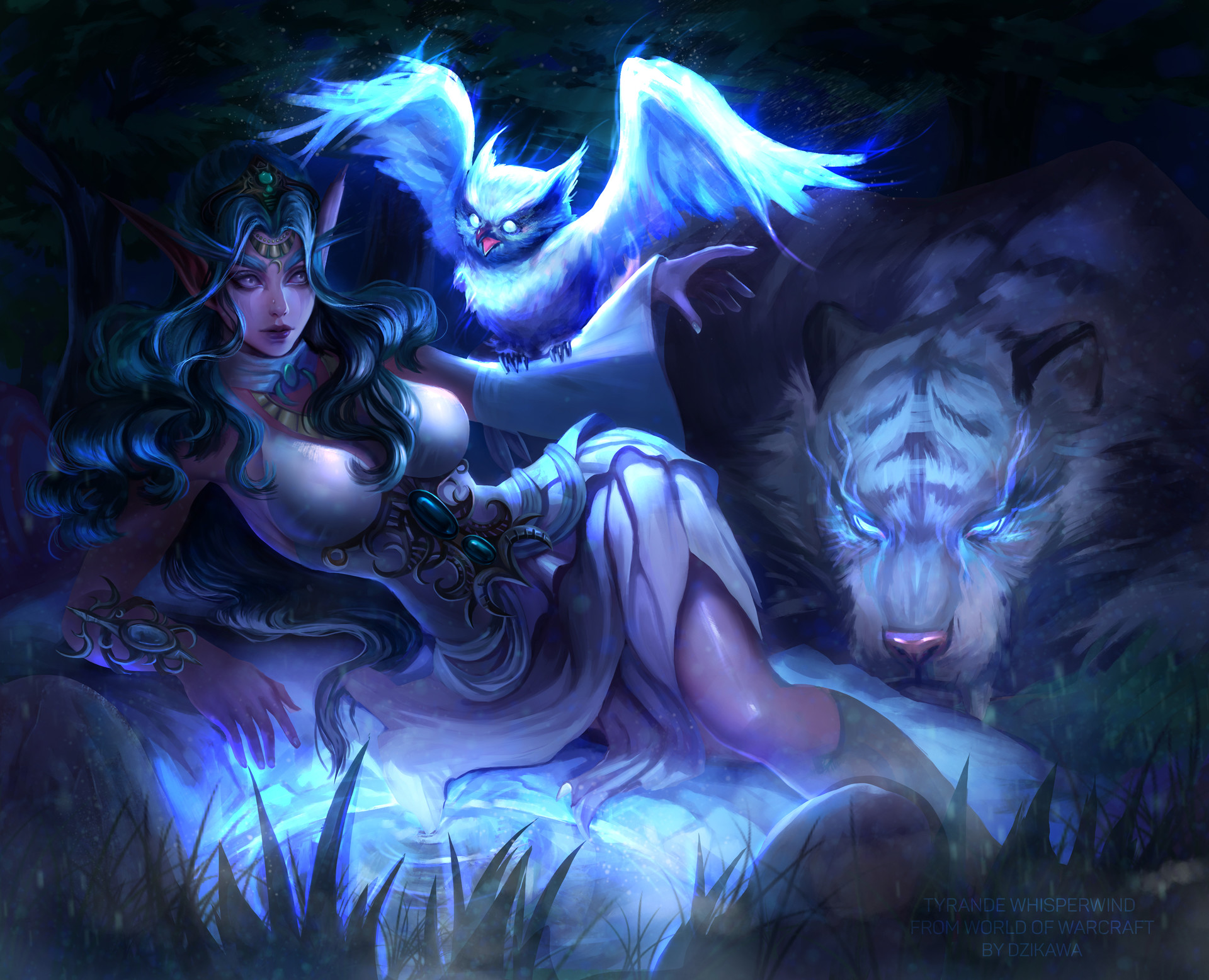 Artstation Tyrande Whisperwind From World Of Warcraft