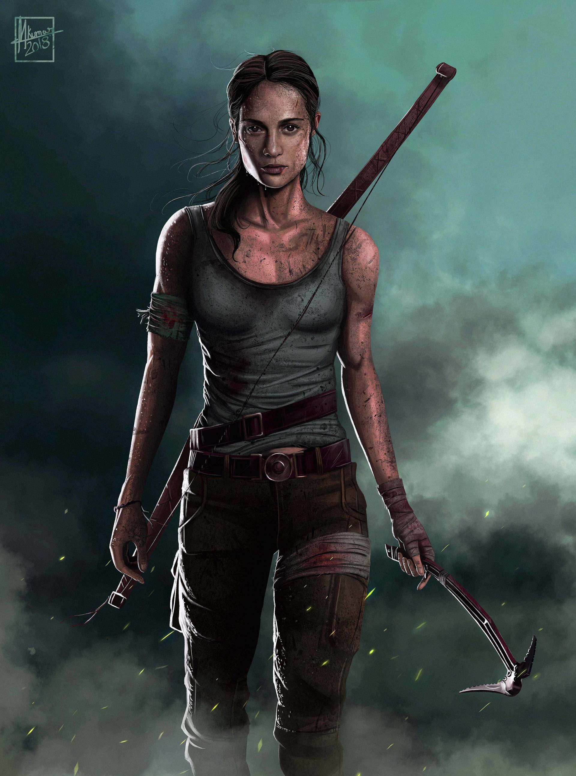 Mayank Kumarr - Tomb Raider (Concept art + Concept Poster)
