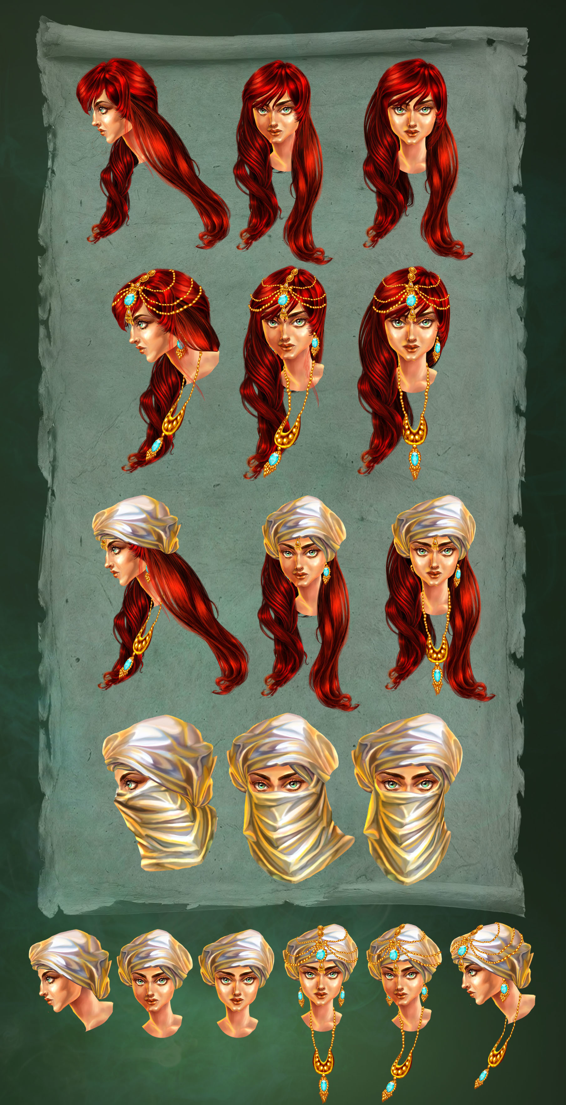 Artstation Arab Warrior Girl Character Concept Art Noha Ibrahim