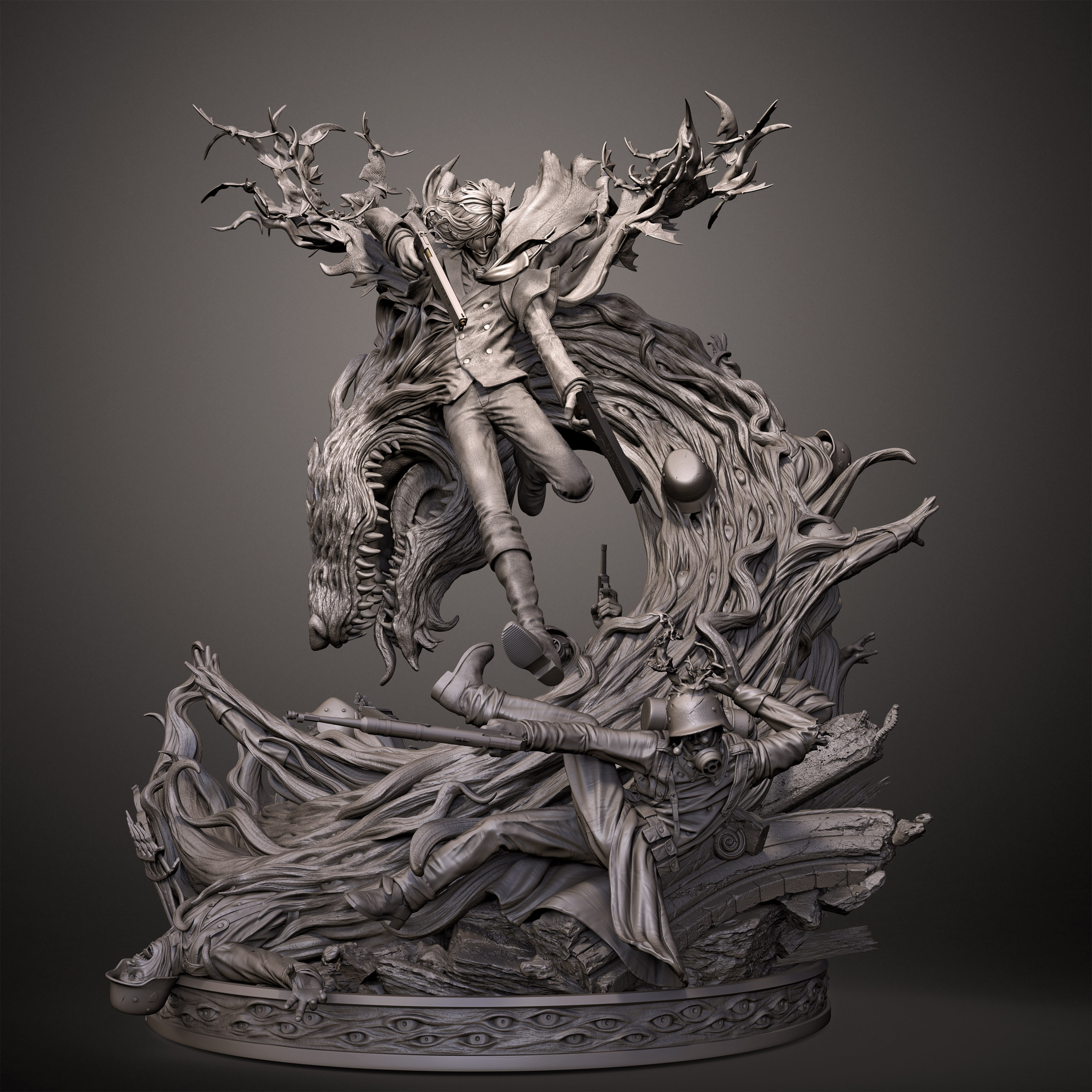alucard hellsing statue