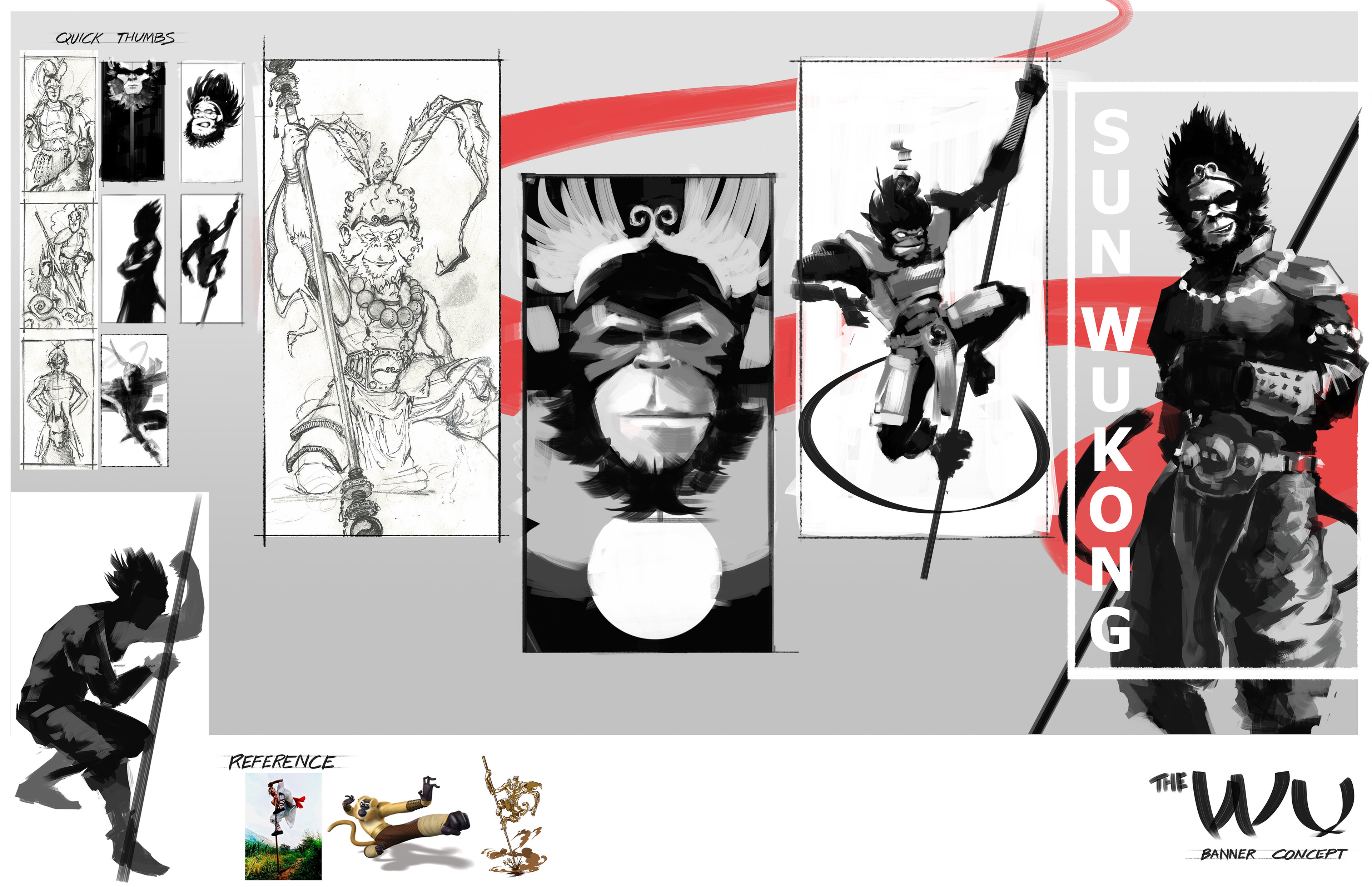 Monkey King Process sketches
