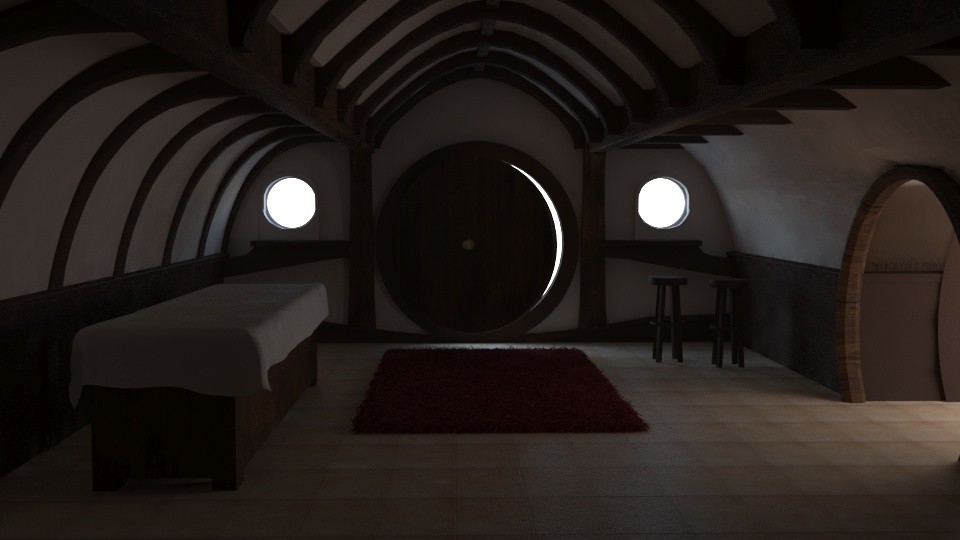 Artstation Bag End Interior Daniel Esparza