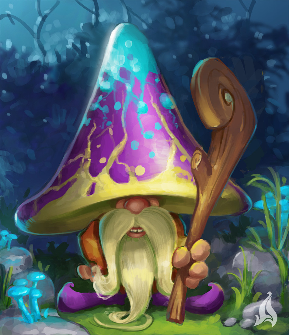 Artstation Fantasy Mushroom Apollinaria Chernianu