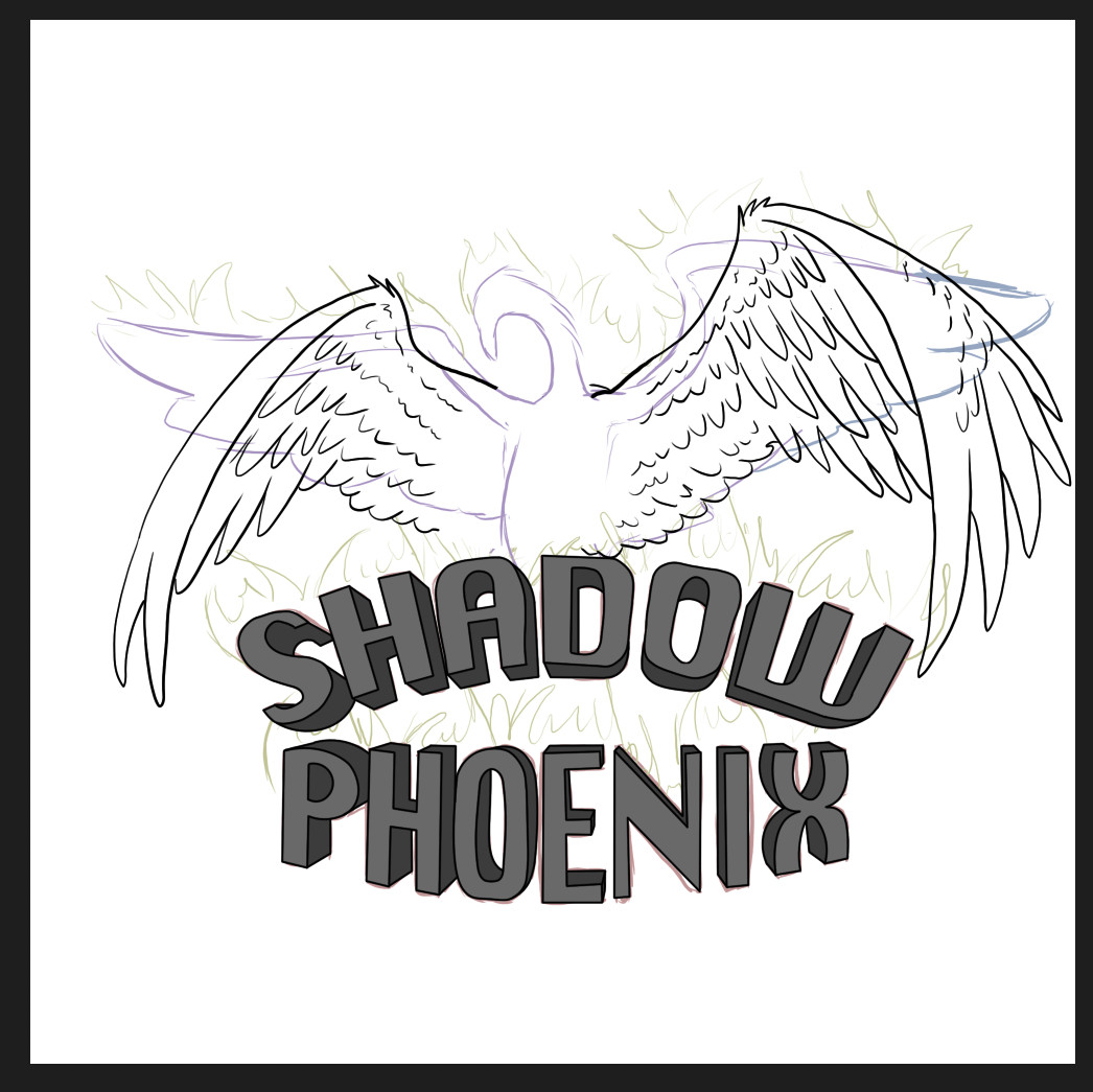 Artstation Shadow Phoenix Logo Process Gabby Lorelai
