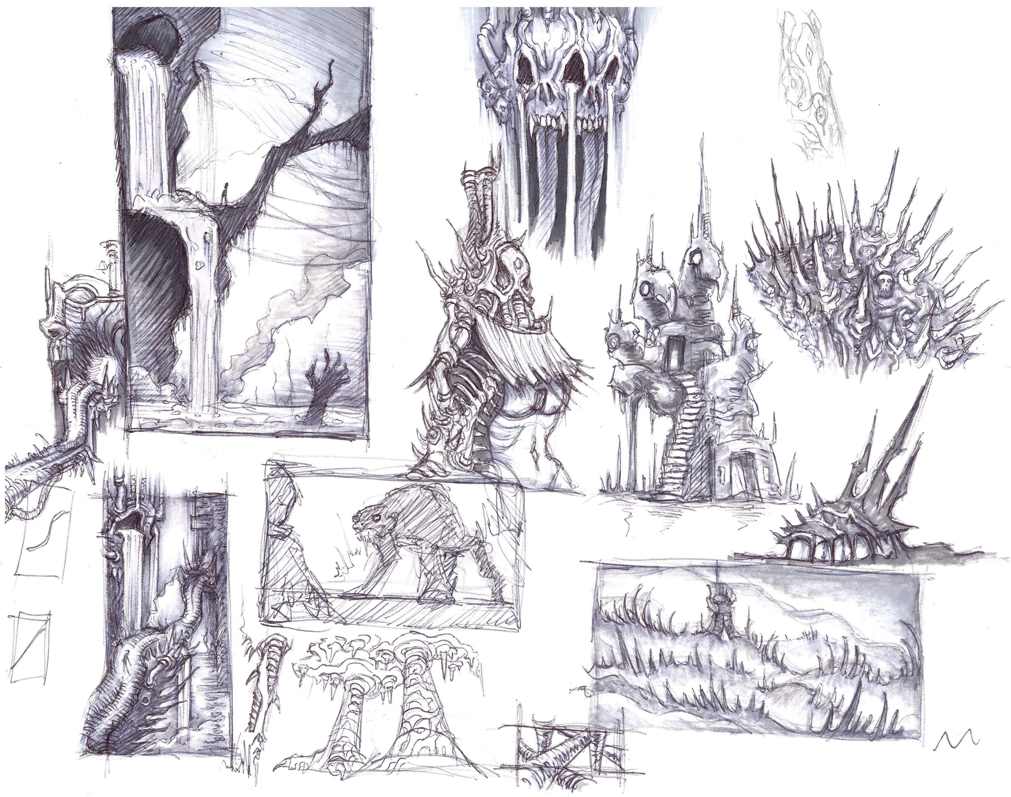Inferno - Environment Sketch