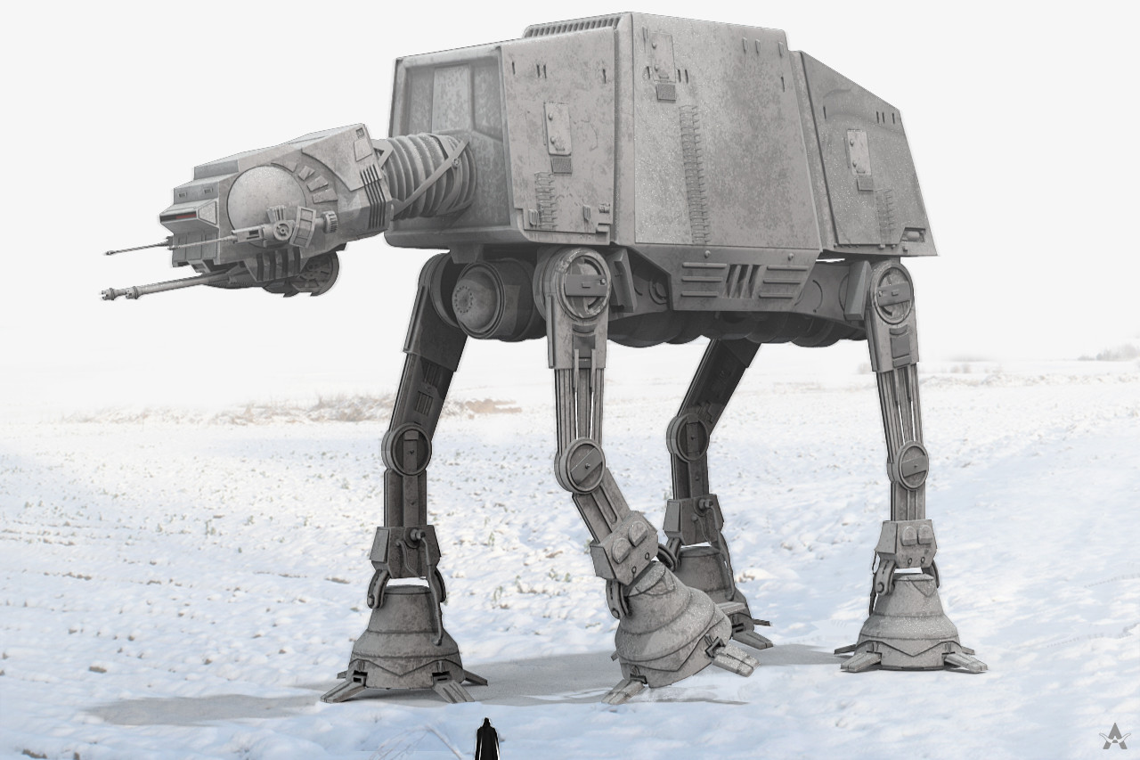 Artstation Imperial Walker All Terrain Armored Transport Mauricio Toro
