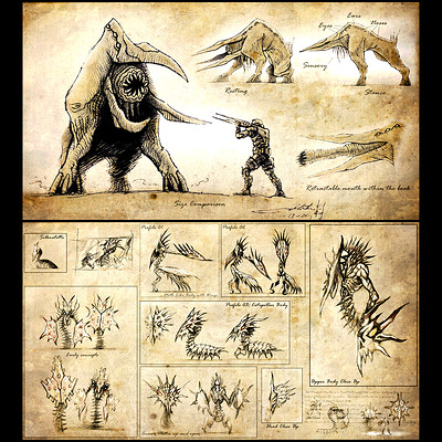 Xeno Hunter - Creature Concepts