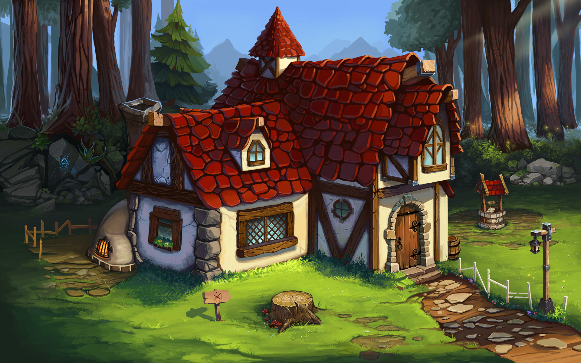 ArtStation - Fairytale Cottage