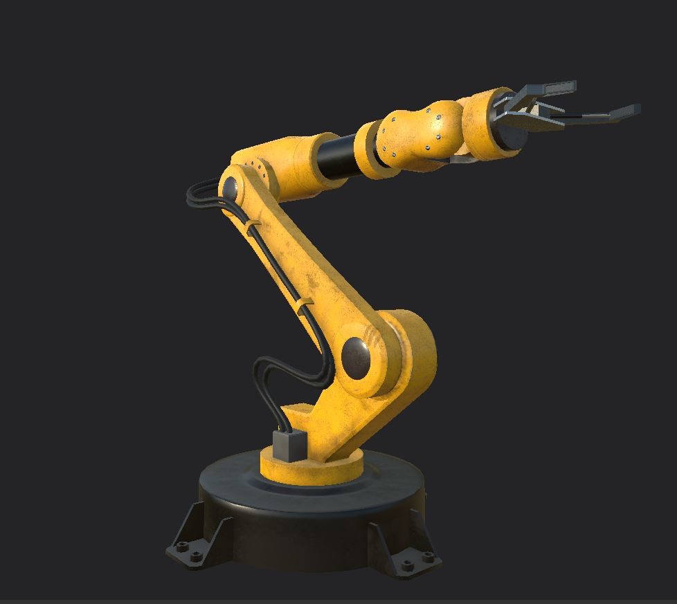 ArtStation - Robotic arm asset , Justin Bravery