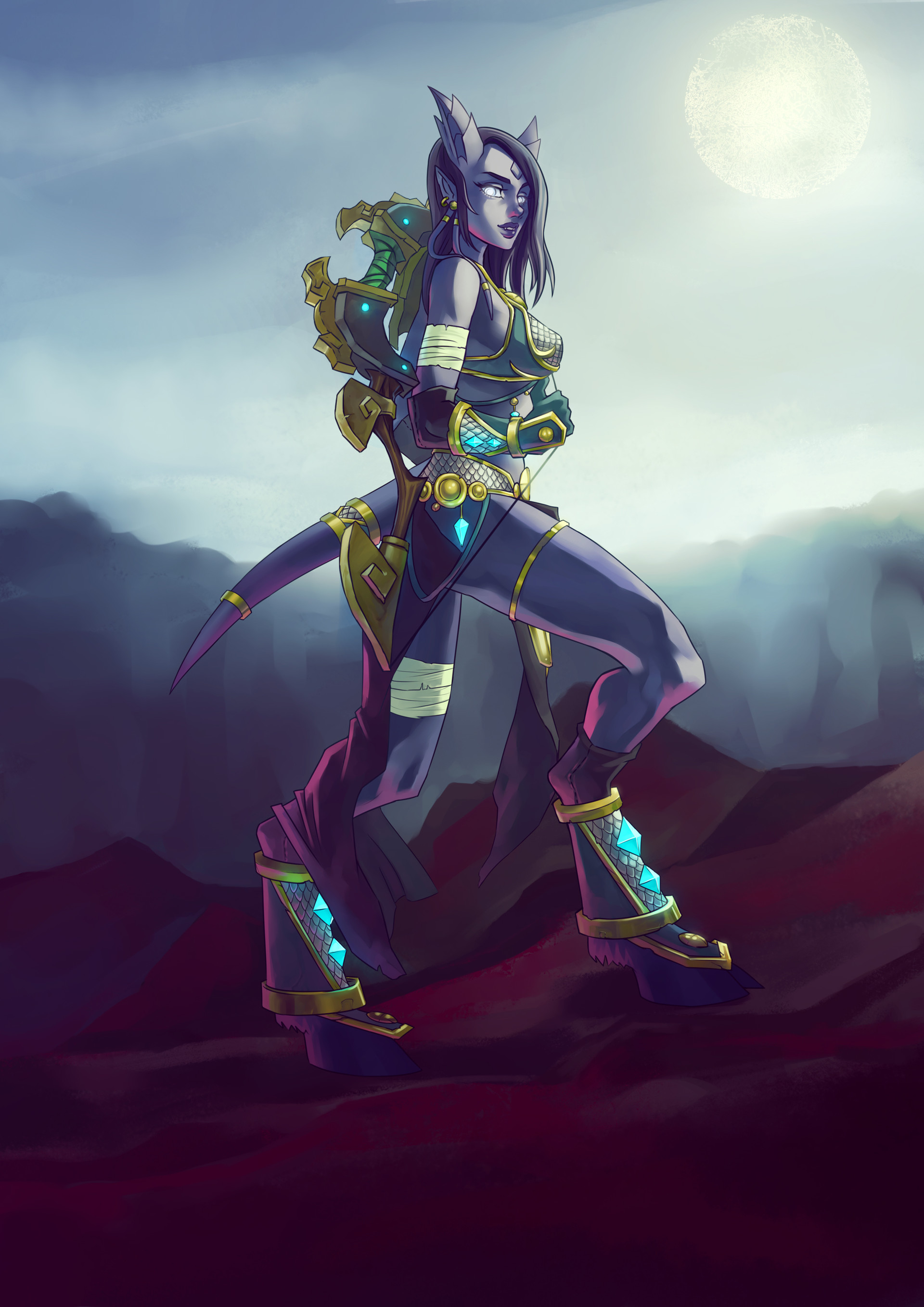 ArtStation - Draenei Hunter