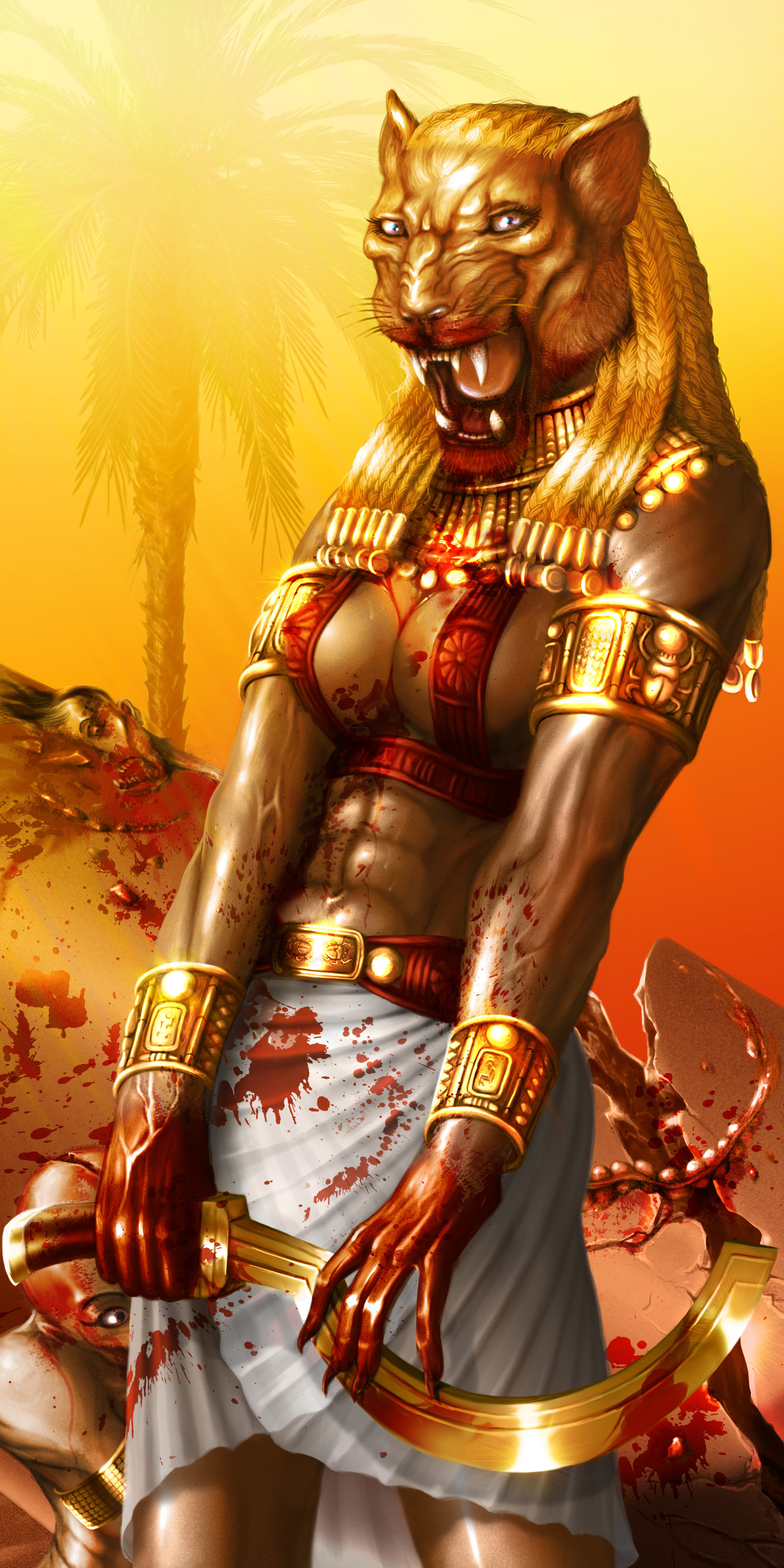 Artstation Sekhmet Lars Rune Jorgensen