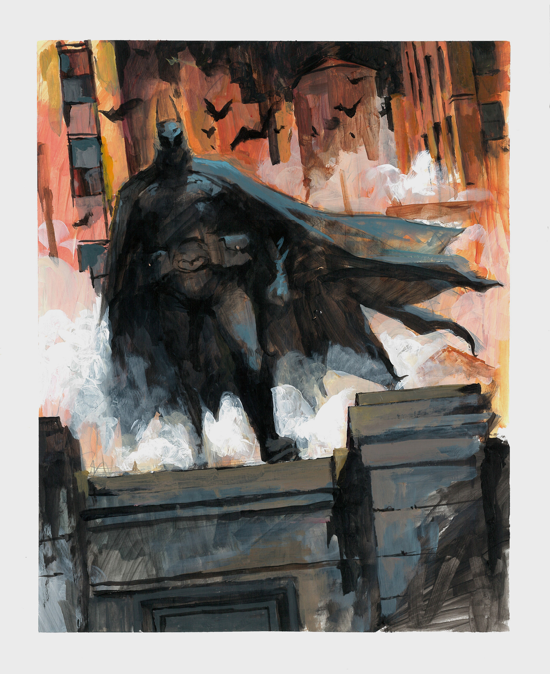 ArtStation - Batman - Acrylic painting