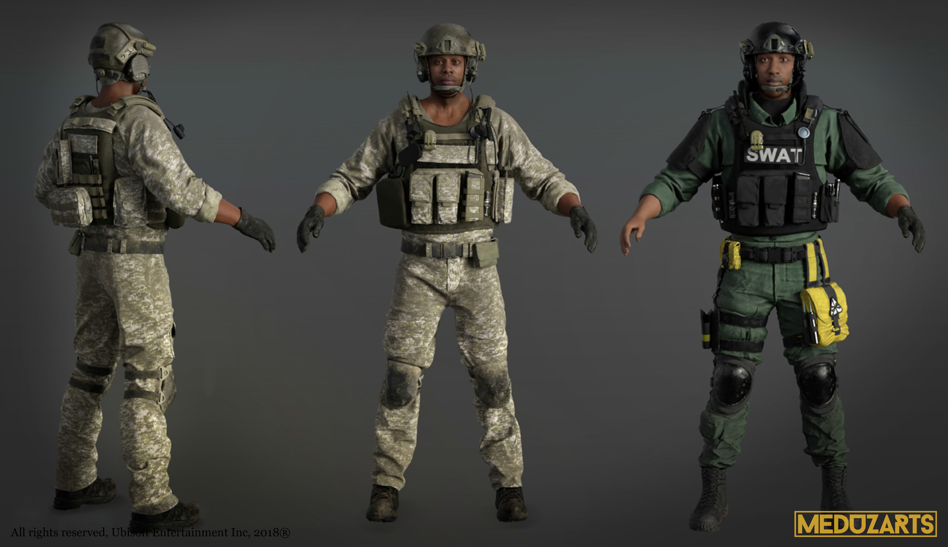 Artstation Rainbow Six Siege Outbreak Soldiers Julie