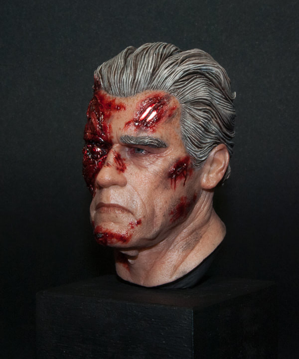 Terminator Genisys/ cast resin/ sculpted @radziewiczsculptor, painted Adam Nguyen